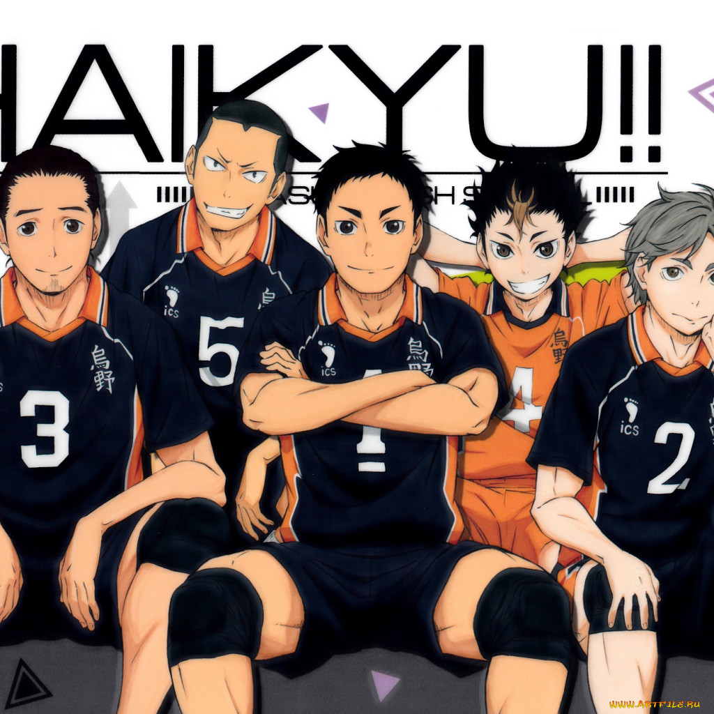 Обои Аниме Haikyuu, обои для рабочего стола, фотографии аниме, haikyuu,  волейбол, команда, карасуно, парни Обои для рабочего стола, скачать обои  картинки заставки на рабочий стол.